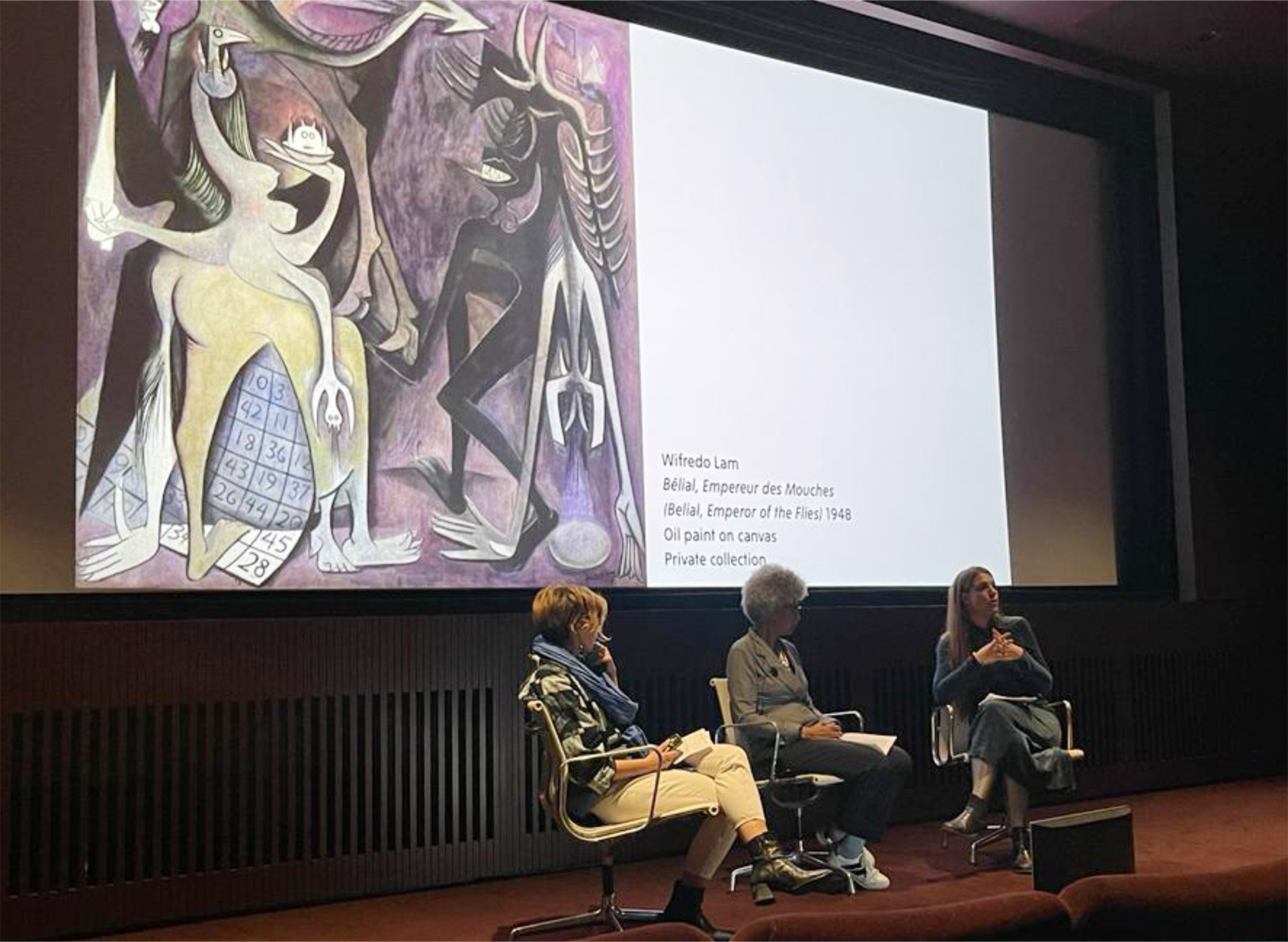 "Damas" and "discussion" : Valentine Umansky, Annouchka de Andrade and Estrella  Sendra Fernandez at Tate Modern